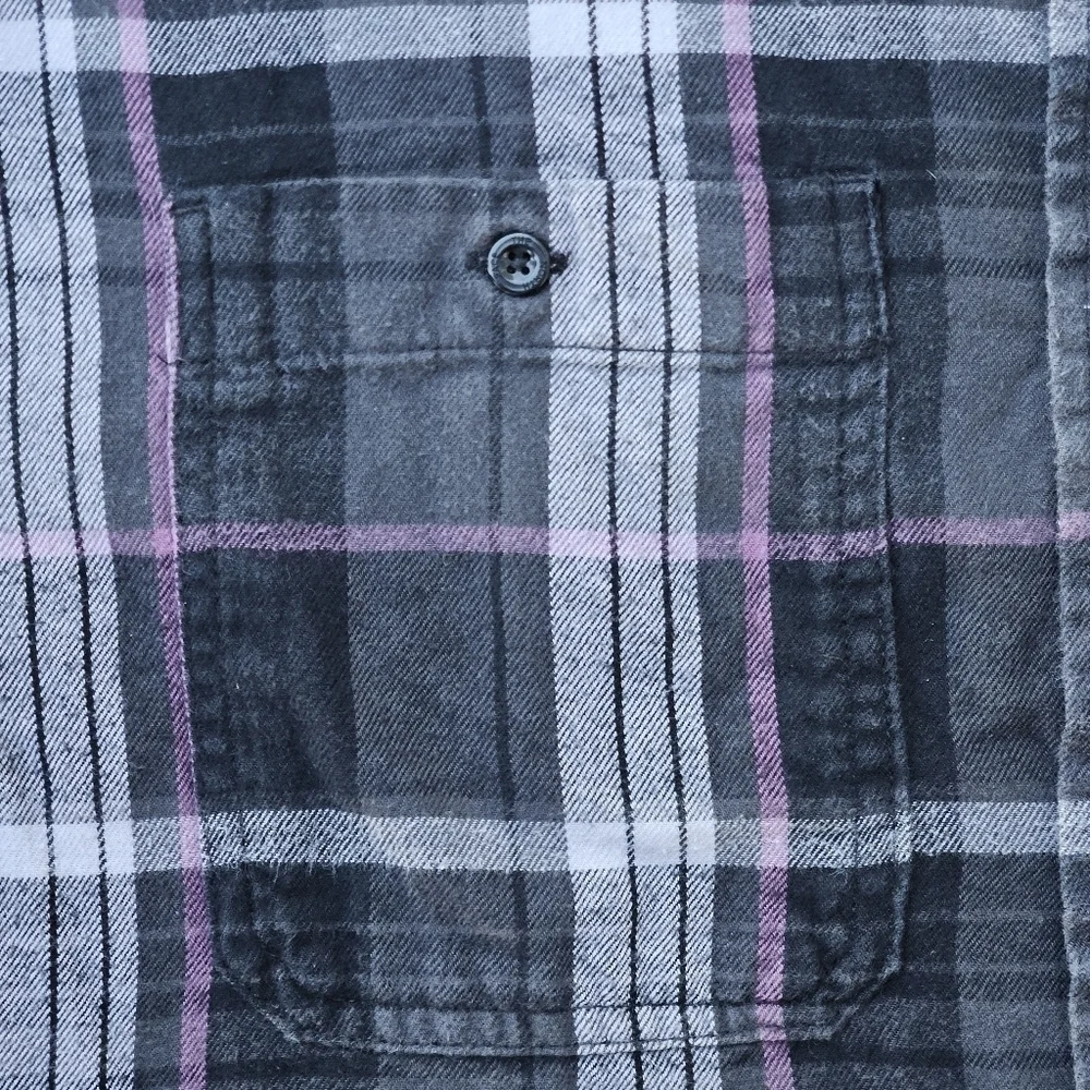 The North Face Arroyo Lightweight Flannel Shirt Black Purple Plaid Men's Large